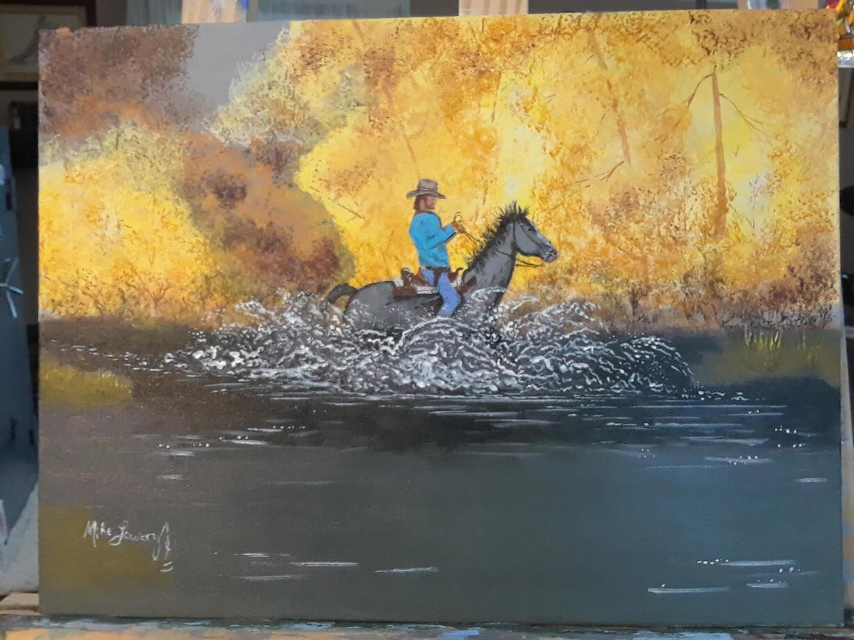 Through the Aspens - 12&quot; x 14&quot; - $75