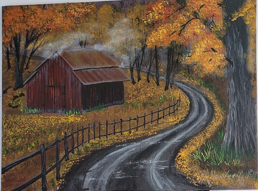 Smoking Barn 9&quot;x12&quot; $45.00