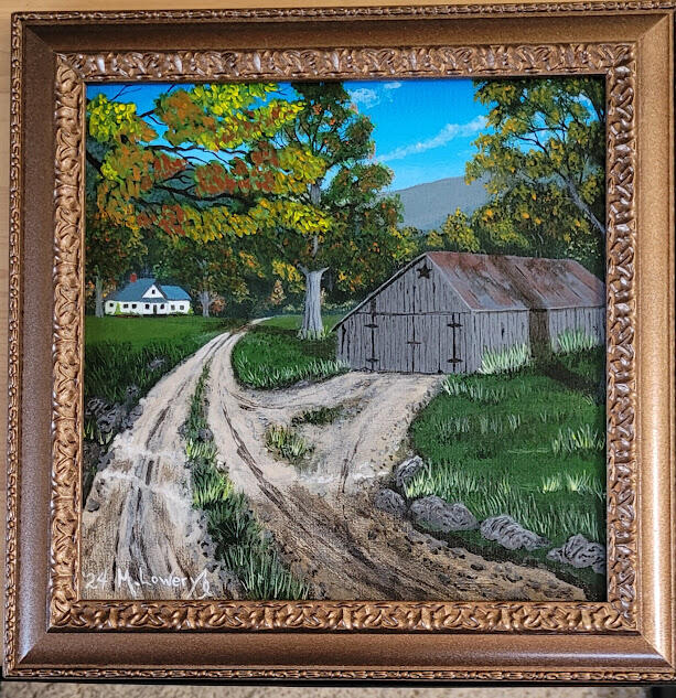 The Farm - 10 5/8&#39; X11&quot; Framed - $75.00