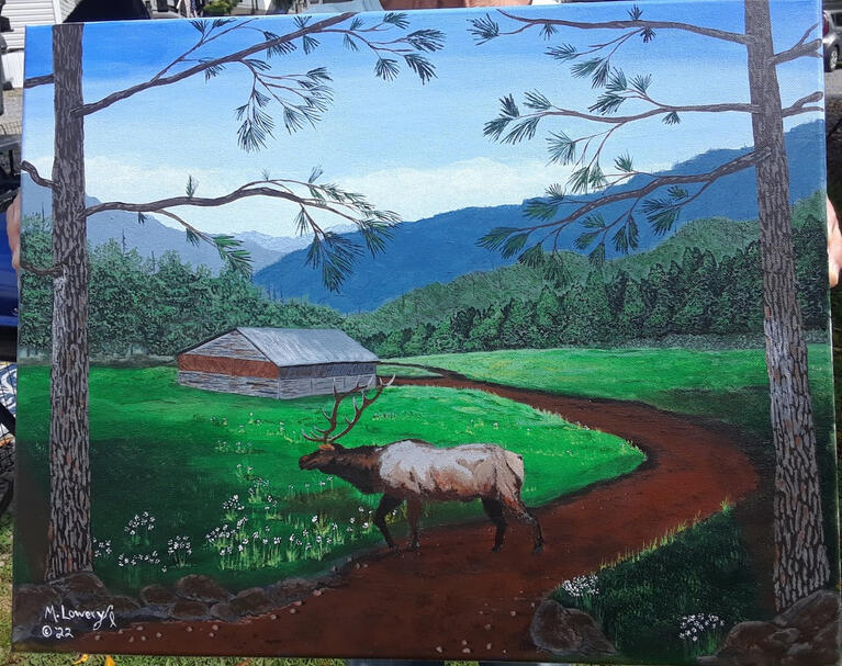 King of Cataloochee (Sold for $80 w/o Frame)